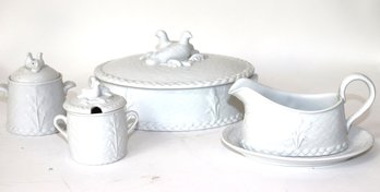 Gourmet Oven China Royal Worcester Fine Porcelain Oven To Tableware Includes Covered Casserole, Sugar Bow