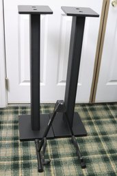 Two Speaker Stands And On-Stage Guitar Holder 36 Inch