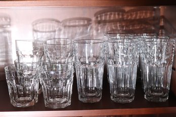 Libbey Vintage Glassware With Tall And Short Beverage Glasses