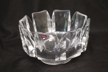 Modernist Oreffors Crystal Corona Bowl