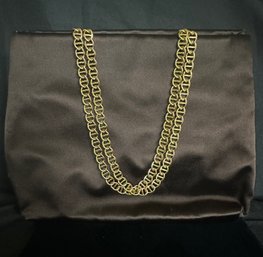 Clean Prada Vegan Handbag With Chunky Gold Straps