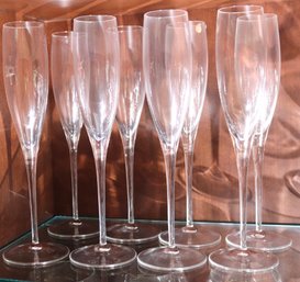 Lot Of 7 Champagne Flutes.