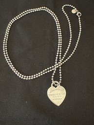 Return To Tiffany And Co Sterling Silver Necklace