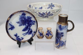 Lot Of Doulton Burlsem English Porcelain Pieces With Serving Bowl, Pitcher