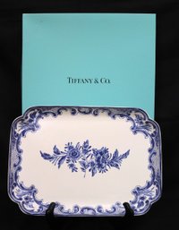 Gorgeous Vintage Blue And White Tiffany Delft 1994 Tiffany And Co. With Box