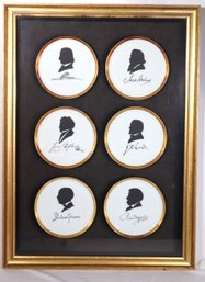 Furstenberg Classical Composers Set Of 6 Porcelain Profile Plates.