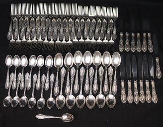 Towle Sterling Flatware-King Richard Pattern-5 Pc Serving For 12 Plus 16 Extra Pieces