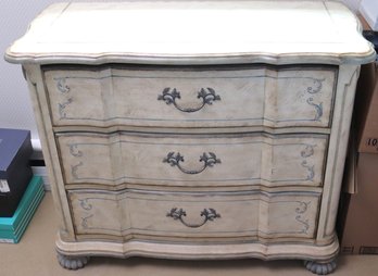 French Provincial Style Stenciled 3-drawer Dresser