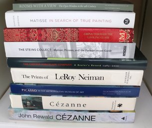 Lot Of Vintage Hardcover Books Featuring Art By Cezanne, And Le  Roy Neiman, Etc.