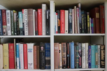 Large Lot Of Mixed Hardcover Books Featuring Novels And  Biographies. See Photos For Titles