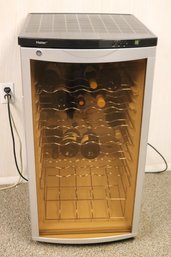 Haier Wine Free Standing Wine Cooler Model BC-112G, No Key Contents Are Not Included