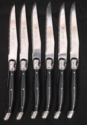 Set Of 6 Sabatier Laguiole The Bee Stainless Steels Steak Knives