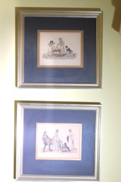 Vintage Le Chateau De Cartes And A Quoi Tient La Bienfaisance Frame Prints By Bosio