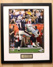 Autographed Super Bowl XLII Catch 42 Framed With COA Numbered From NFL.