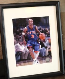Autographed Photo Of New York Knicks Stephen Marbury, With COA From Bookmarx Collectables.