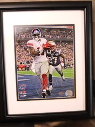 Photo From Super Bowl XLII Autographed With COA From Steiner Sport.
