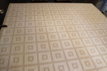 Boho Chic Style Woven Carpet In A Neutral Cream/beige Tone
