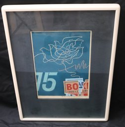 F. Fujita Signed And Framed Exhibition Poster