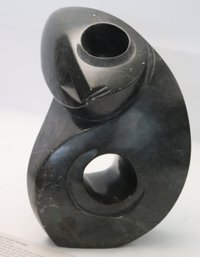 Carved Stone Sculpture From Zimbabwe By Paso Muriro Titled An Eye To My Future