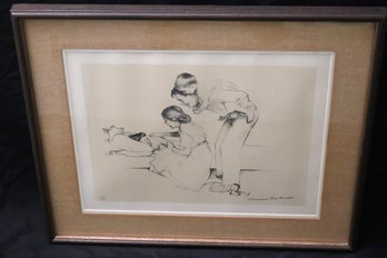 Norman, Rockwell, Signed And Numbered Lithograph Safe And  Sound.65/200.
