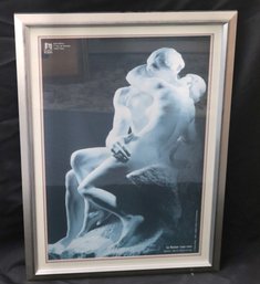 Framed Photograph From The Rodin Museum, Paris Of The Lovers  By Rodin.