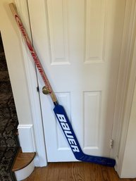 NHL SIGNED AND NUMBERED RETIRED 35 MIKE RICHTER RANGERS HOCKEY STICK