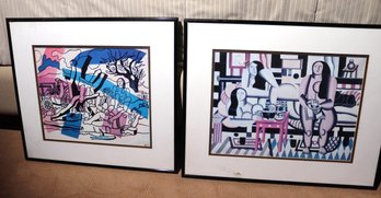 Two Fernand Leger Framed Prints