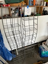 2 Metal Wire Shelves Great For Books Or CDs