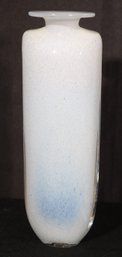 Kosta Boda Sweden Kjell Engman White Frosted Shoulder Vase From The Swing Series.