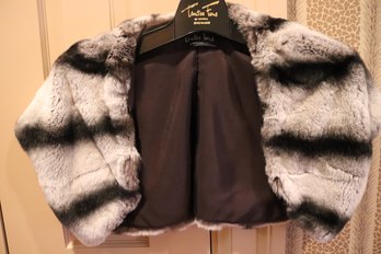 A Vintage Tsantos Fur Chinchilla Bolero Jacket 12 L