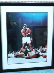 Framed Muhammad Ali Poster With Signature