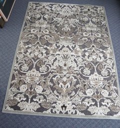 A Contemporary Frontage Area Rug, Charlot / Sterling, In Shades Of  Sage Green, And Grey.