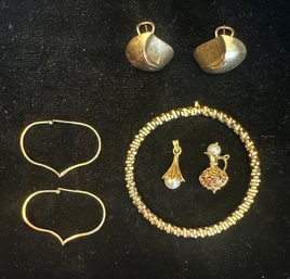 14K YG MIXED JEWELRY LOT