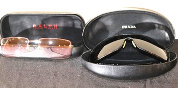 Prada Made In Italy & Ralph Lauren Womens Designer Sunglasses Includes Cases!