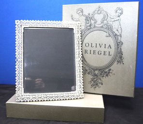 Olivia Riegel Silver Frame With Pearls, Rhinestones And Google Beads.