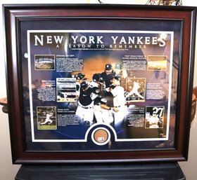 NY Yankees A Season To Remember Limited 50/125 - 618419 LH With Steiner Sports Memorabilia Letter