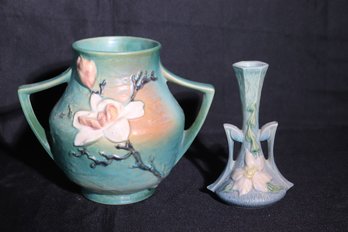 Roseville USA Art Pottery Includes A Large Vase With Handles