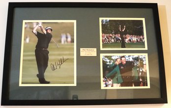 Autographed Phil Mickelson Wins 3rd Career Masters 4/11/2010 16 Under Par