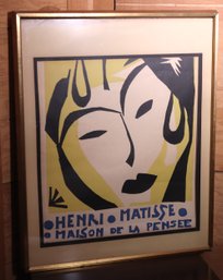 Original Vintage Henri Matisse 1950 Maison De La Pensee Museum Lithograph
