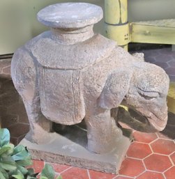 Heavy Ceramic Elephant Plant Pedestal