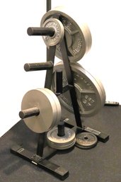Weights For 2-Inch Bars With Stand Over 225 Lbs. As Pictured
