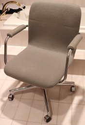 Vintage Global Upholstery Metal Swivel Office Chair