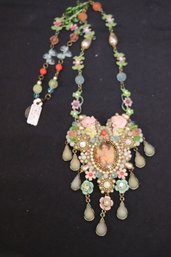 Elaborate And Beautiful, Michal Negron Pendant Necklace, With Original Label  Appears Never Worn.