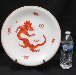 Vintage 12-inch Meissen Fiery Dragon Wall Charger