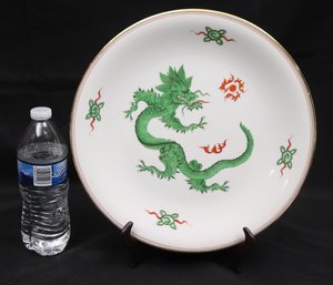Vintage 12-inch Meissen Green Dragon Wall Charger K44 3/22 -330