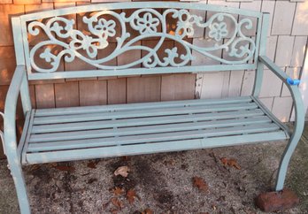 Ornate Cast Aluminum Garden Bench Will Look Great With Some Fresh Paint!