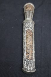 Thai Decorative Knife In Beautiful, Handcrafted Metal Sheath