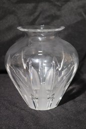 Royal Dalton Crystal Carnegie Etched Vase