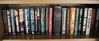 Lot Of Vintage Hardcover Books Including Titles By Tom Clancy, And Jack Higgins, Among Others