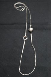 Sterling Silver Necklace With Circle Design